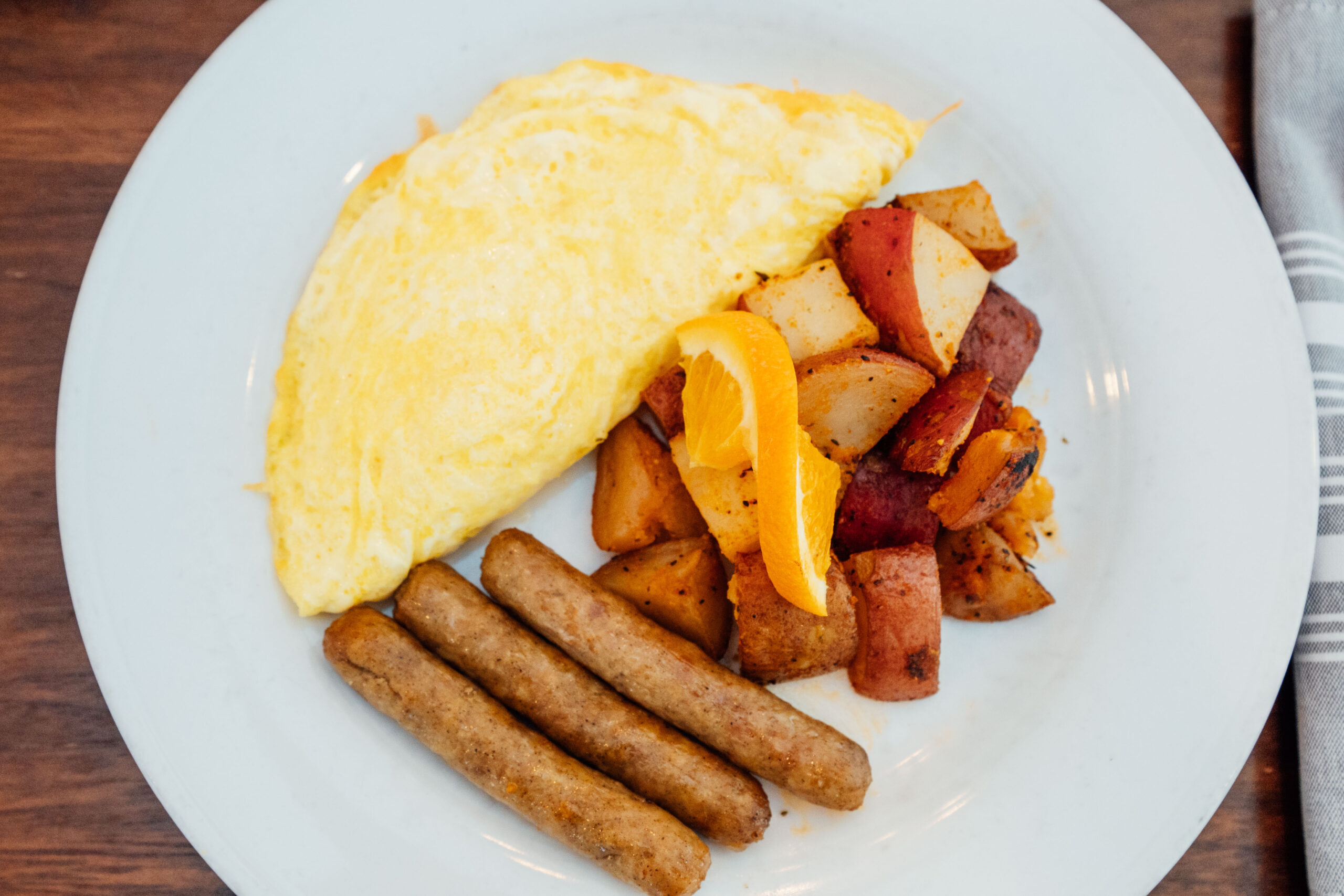 Omelette with Sausages and Potatoes